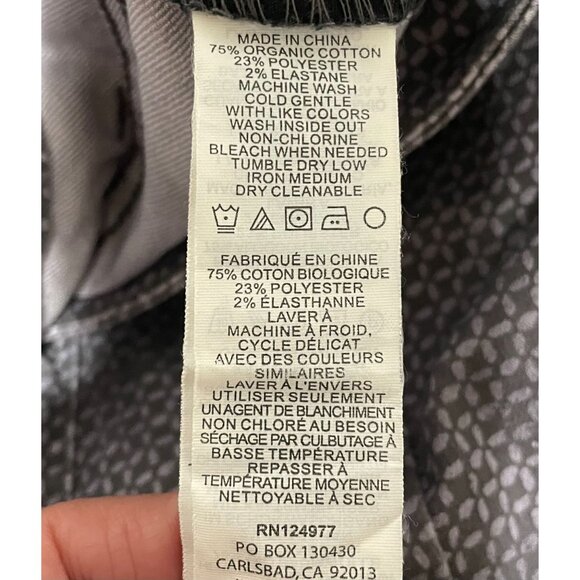 PrAna Women's Organic Cotton Blend Patterned Pants Size 10/30 - Picture 14 of 16